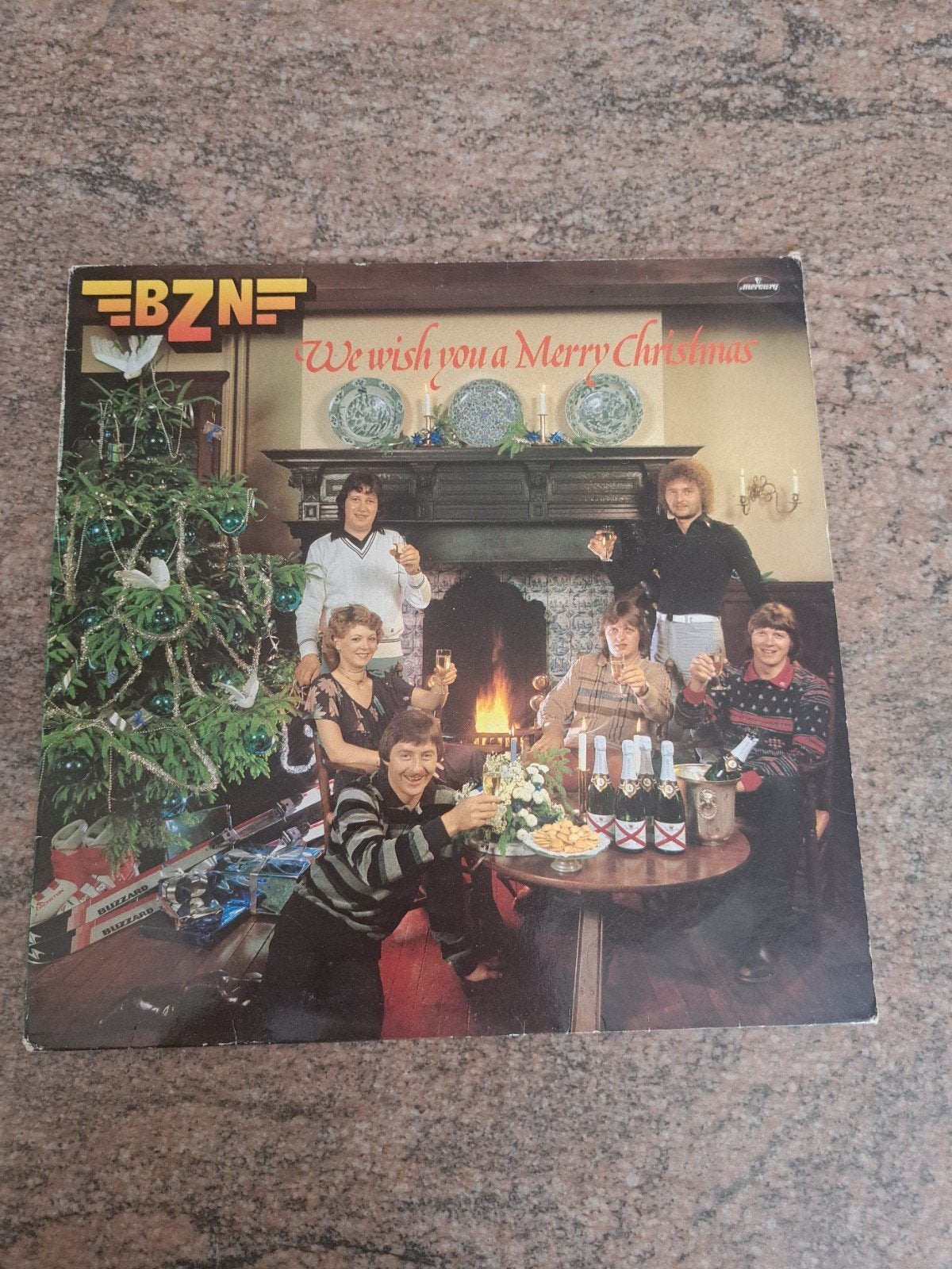 BZN - We Wish You a Merry Christmas LP (1977), Ophalen, LP, Gebruikt, Pop