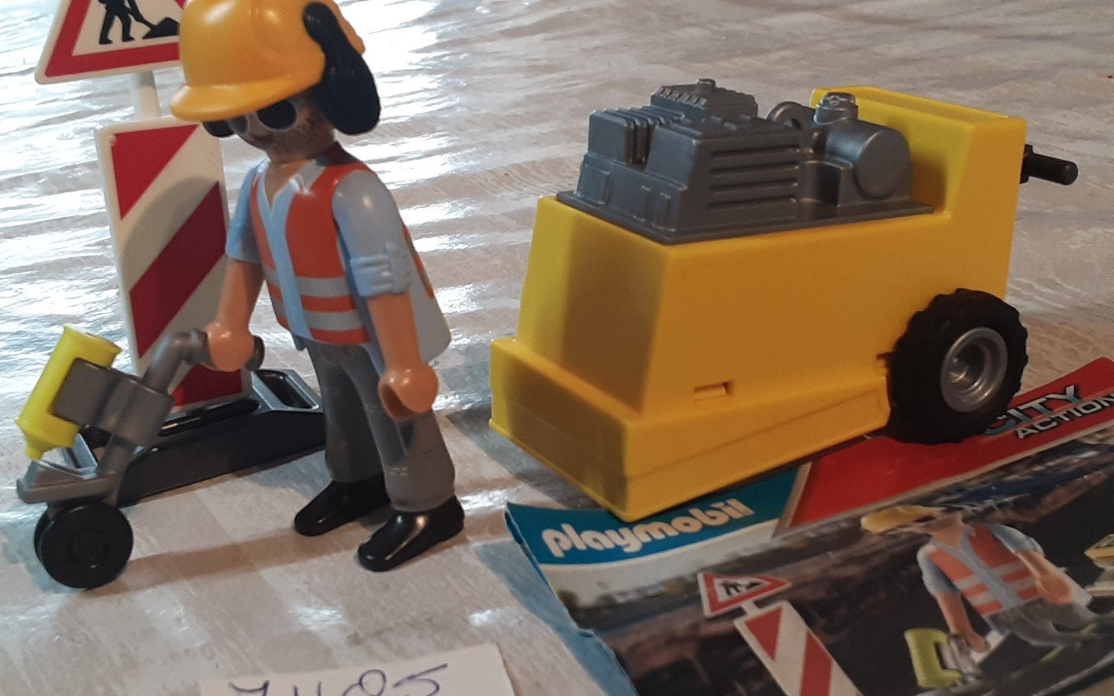 71185 wegwerkers met asvaltzaag, Complete set, Overige typen, Ophalen of Verzenden, Zo goed als nieuw
