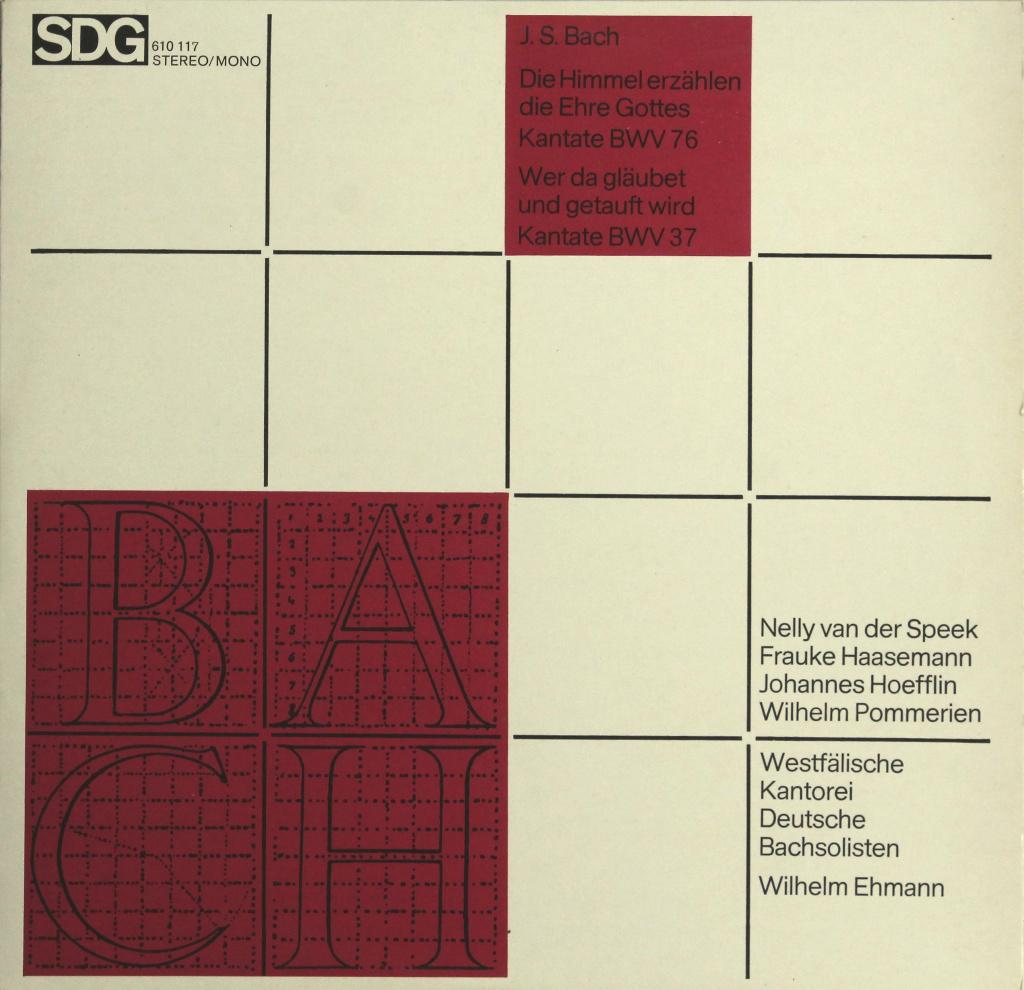 Bach - Kantates BWV 37 en 76 - Wilhelm Ehmann, Gebruikt, Ophalen of Verzenden, 12 inch, Barok