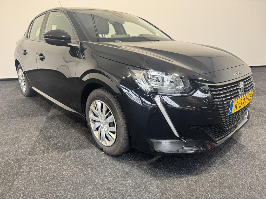 Peugeot 208 1.2 PureTech Active Car play cruise control navi, Lichtsensor, Stof, 1199 cc, Zwart