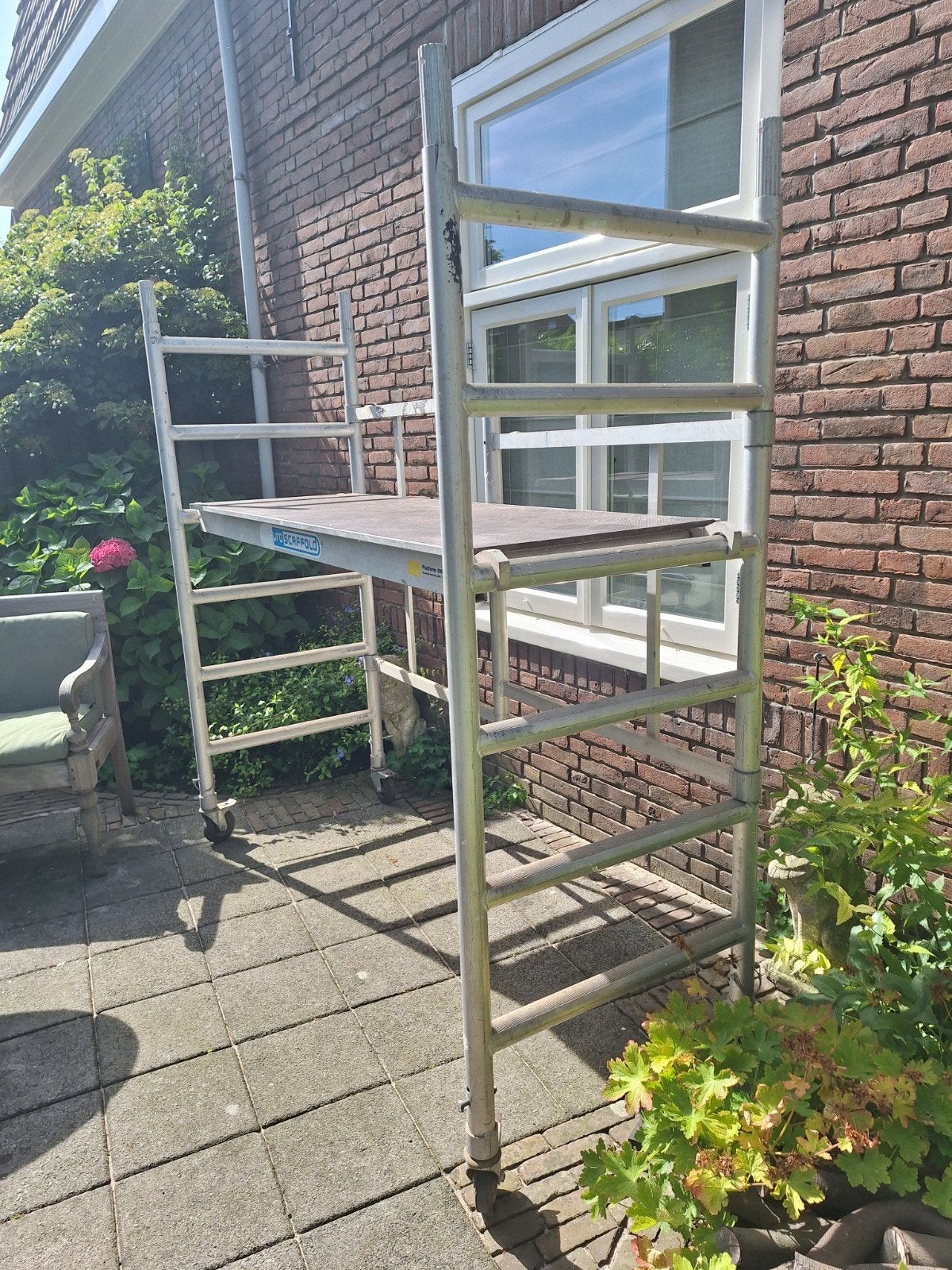 Euroscaffold kamersteiger, Ophalen, Gebruikt, Rolsteiger of Kamersteiger, Minder dan 2 meter
