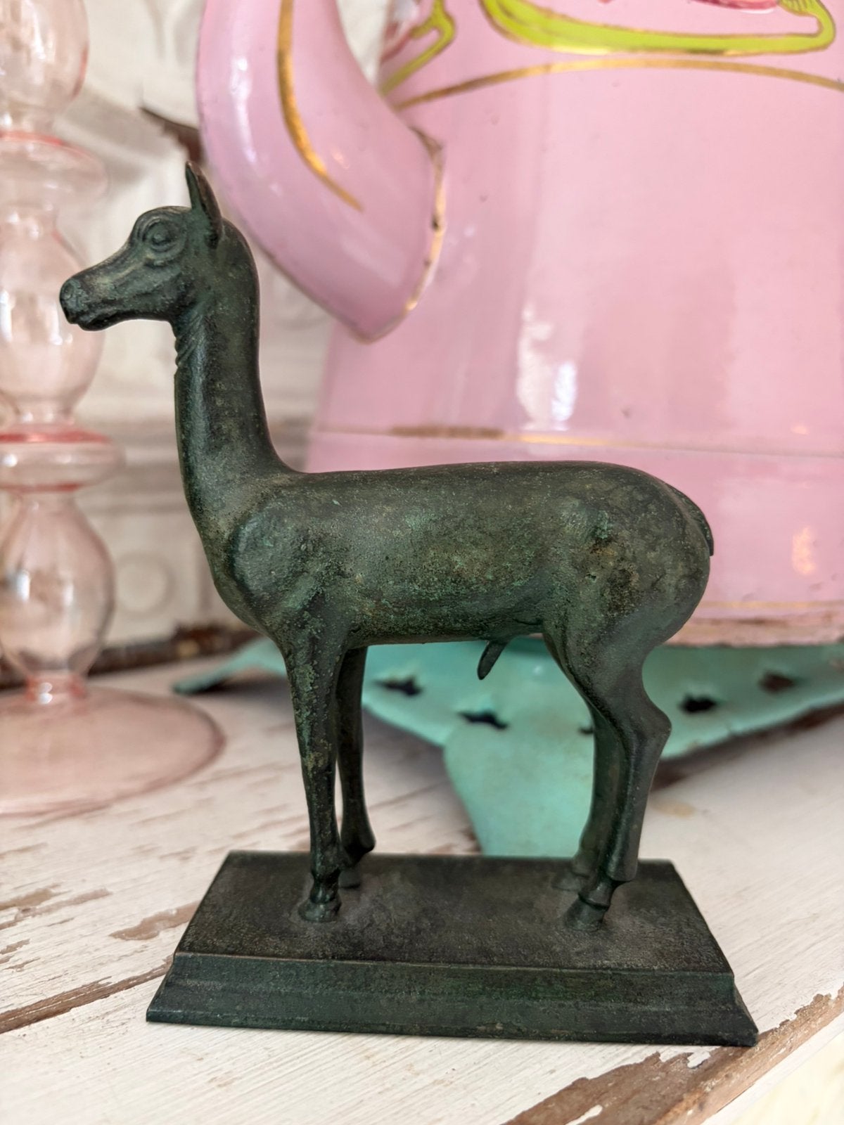 Bronzen beeld jong hert ‘grand tour souvenir’ 19e/20e eeuw, Ophalen of Verzenden