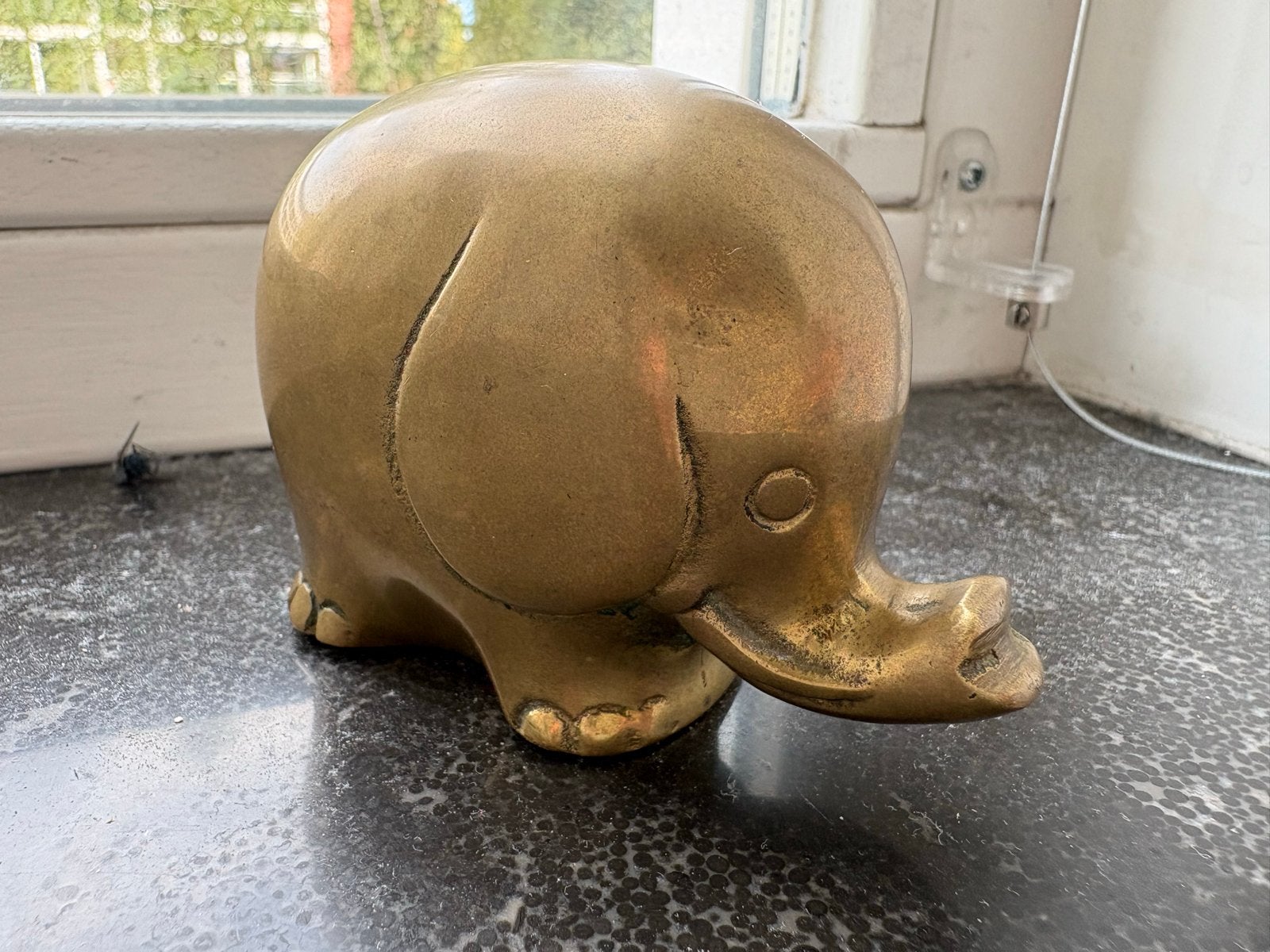 Vintage Messing Olifant Beeldje - Exclusief Carvell Design, Ophalen of Verzenden, Brons