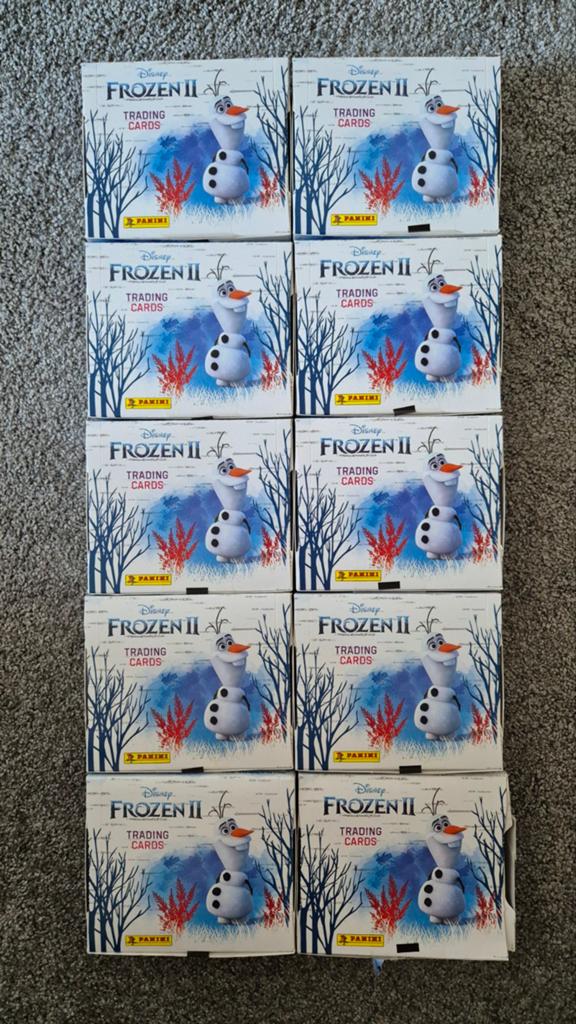 10x Panini Frozen II Trading Cards Sealed Box 24 Zakjes, Verzenden, Nieuw, Meerdere stickers