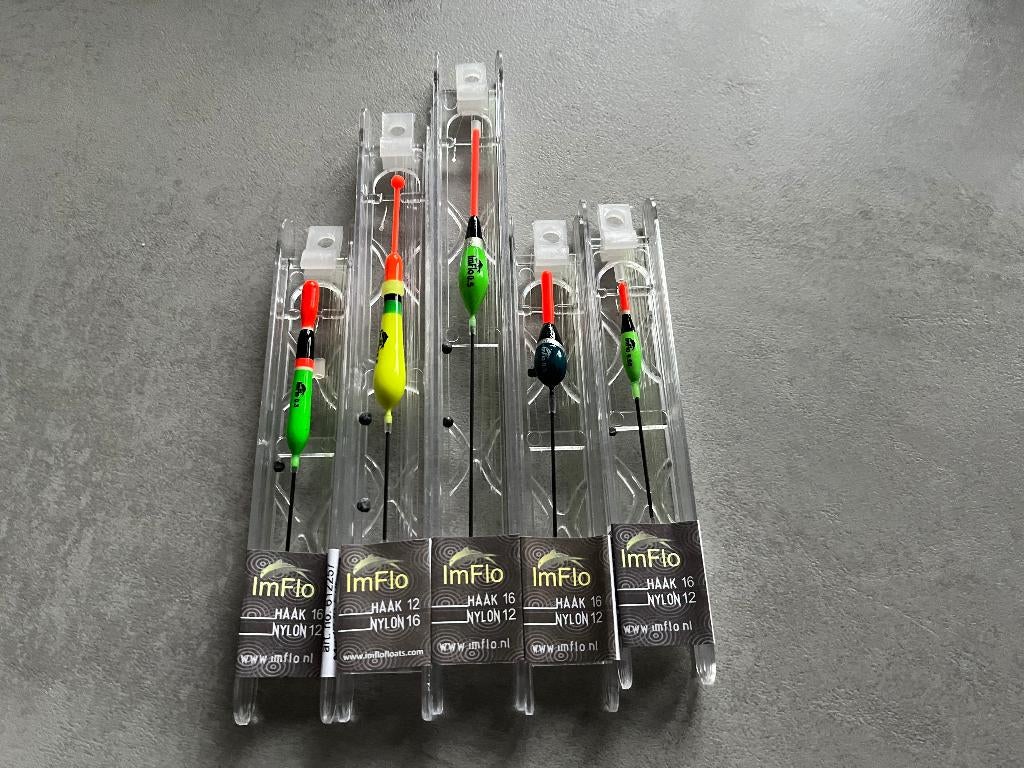 adv 316 / NIEUW mixset 5 complete dobbertuigjes IMFLO, Ophalen of Verzenden, Nieuw, Dobber of Lood