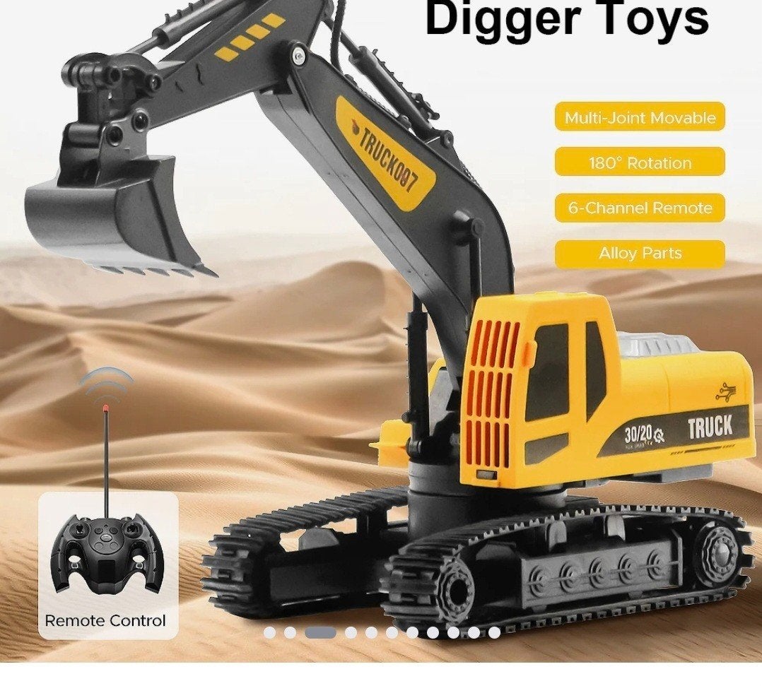 Nieuwe Bestuurbare Graafmachine - RC Digger Truck007, Ophalen of Verzenden