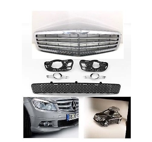 Mercedes W204 / S204 grills en bumperdelen | Veel nieuw, Verzenden, Mercedes-Benz, Rechts, Nieuw