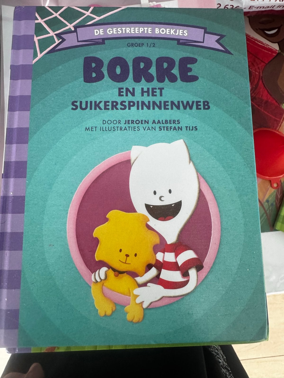Borre en het Suikerspinnenweb - De Gestreepte Boekjes, Boeken, Fictie algemeen, Jongen of Meisje, Ophalen of Verzenden, Zo goed als nieuw