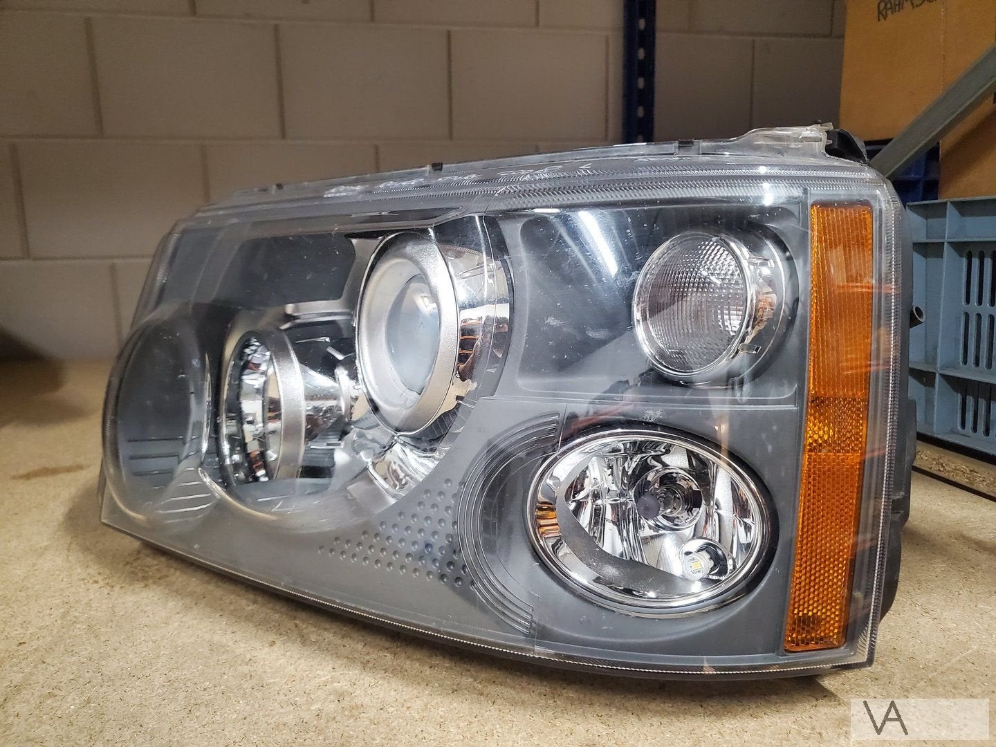 Range Rover Sport 2006 - 2011 koplamp links XENON met bocht, -, -, Ophalen of Verzenden, -