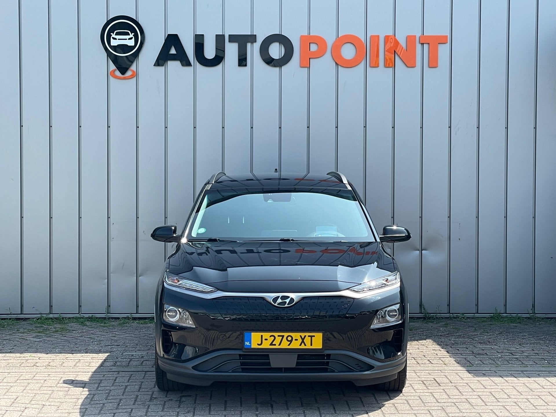 Hyundai Kona EV Fashion 64 kWh FASE3 WARMTEPOMP SOH100%|HEAD, Auto's, Stof, Gebruikt, 80 min, Zwart