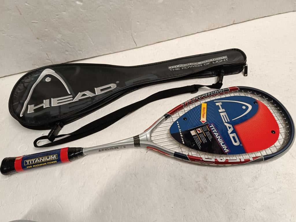 Head titanium ti boast squash racket nieuw, Met hoes, Nieuw, Ophalen of Verzenden, Racket