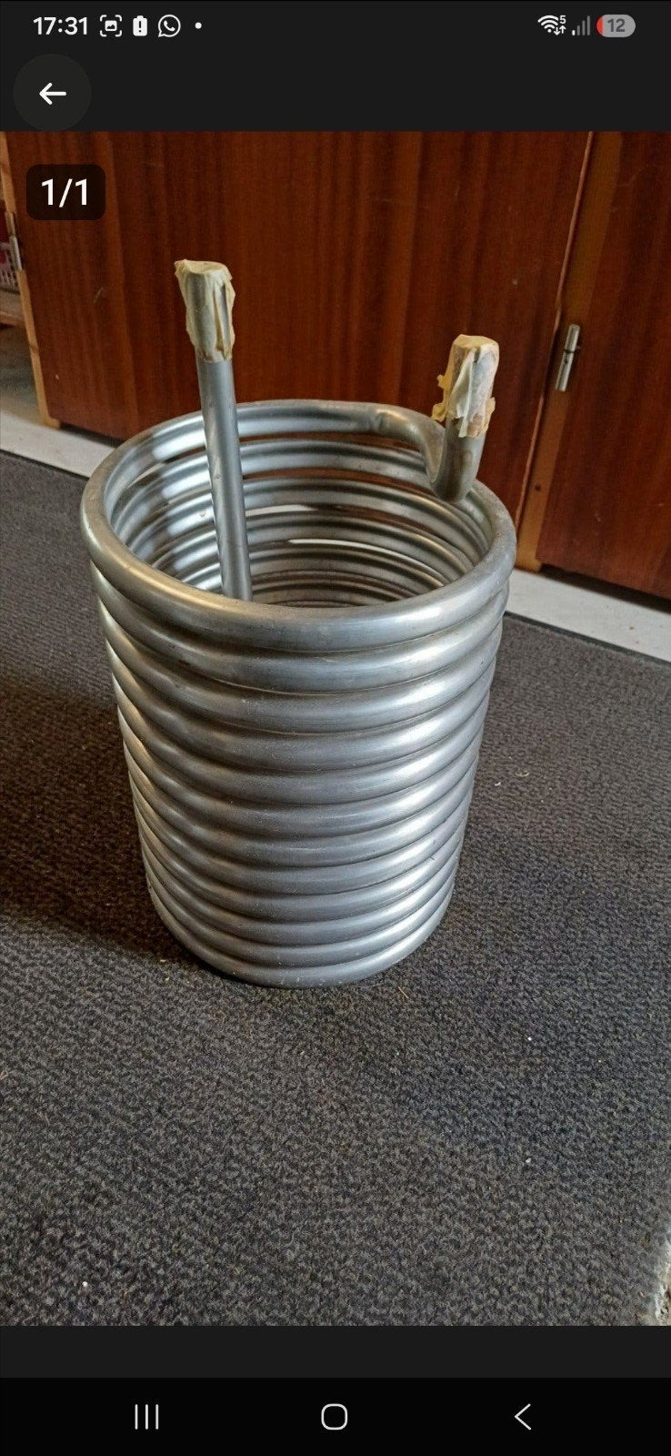 Nieuwe Rvs spiraal: diameter 28cm hoogte 36cm buis 22mm, Ophalen of Verzenden, Nieuw
