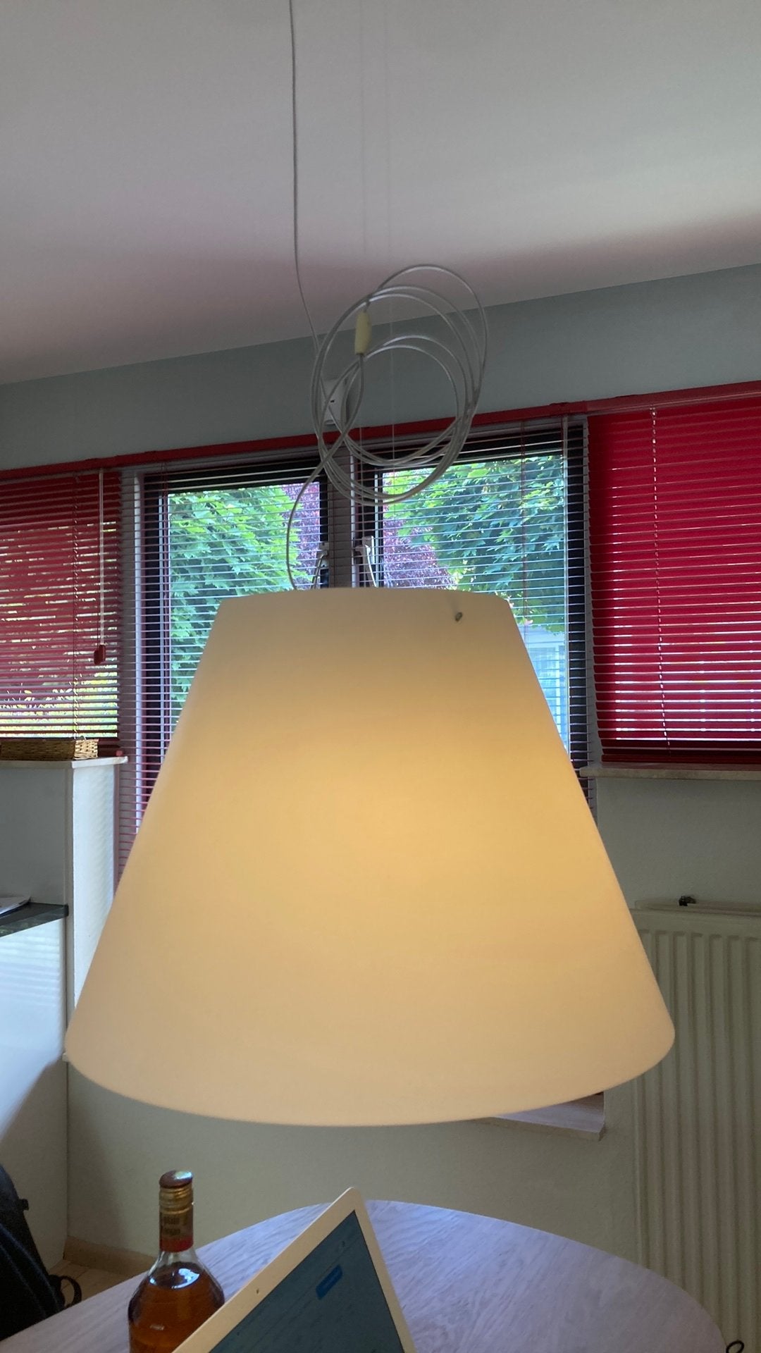 Luceplan Costanza D13 Hanglamp / eettafel lamp, Ophalen, Design, Zo goed als nieuw, Stof