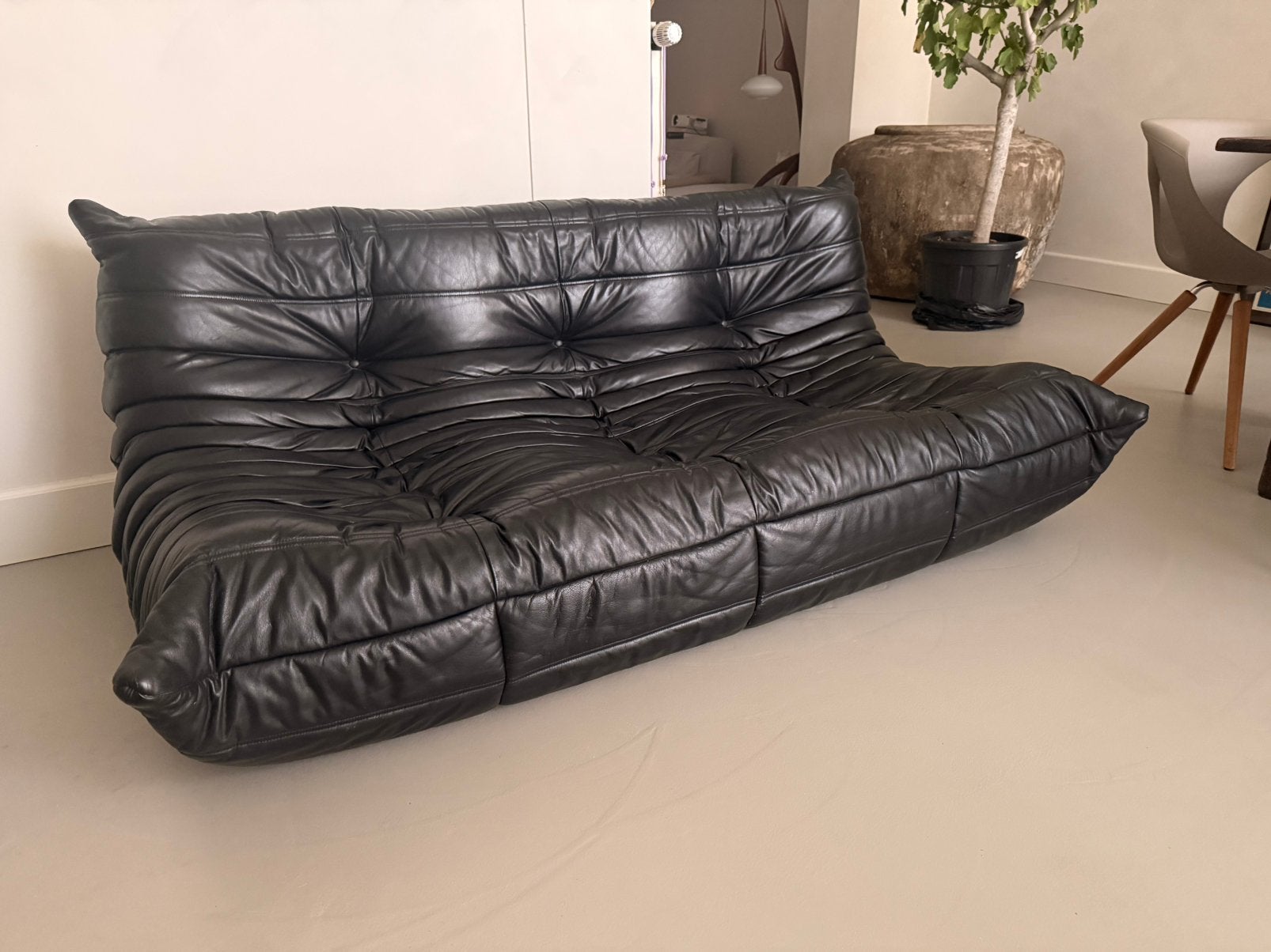 ligne roset togo 3-zits – michel ducaroy, Ophalen, Zo goed als nieuw, 75 tot 100 cm, Leer
