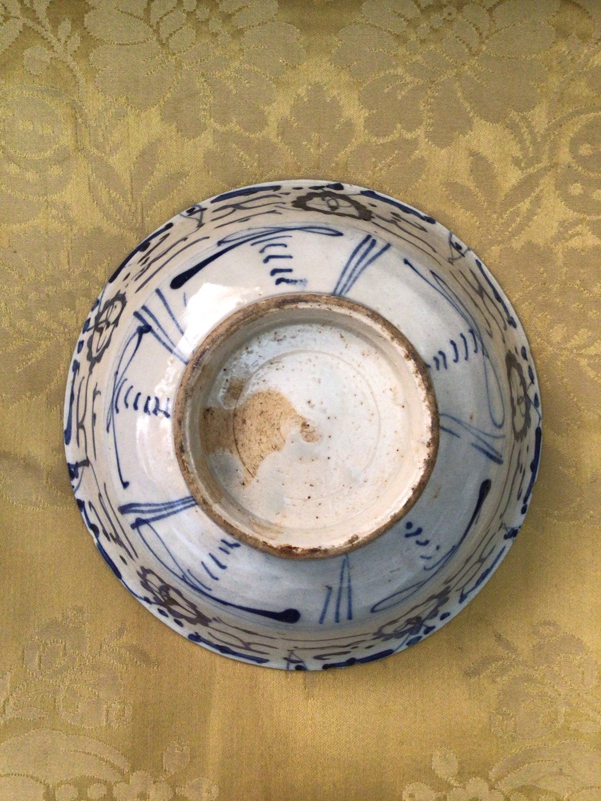 Antieke Chinese Blauw-Witte Swatow Kom, Antiek en Kunst, Ophalen of Verzenden