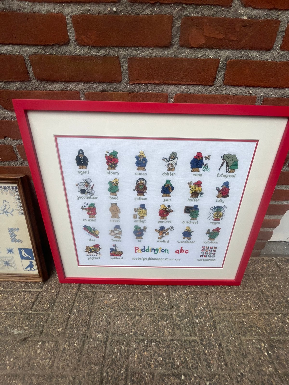 Diverse ingelijste handwerkstukken ( borduren, punchen), Ophalen, Gebruikt, Handborduren, Overige typen