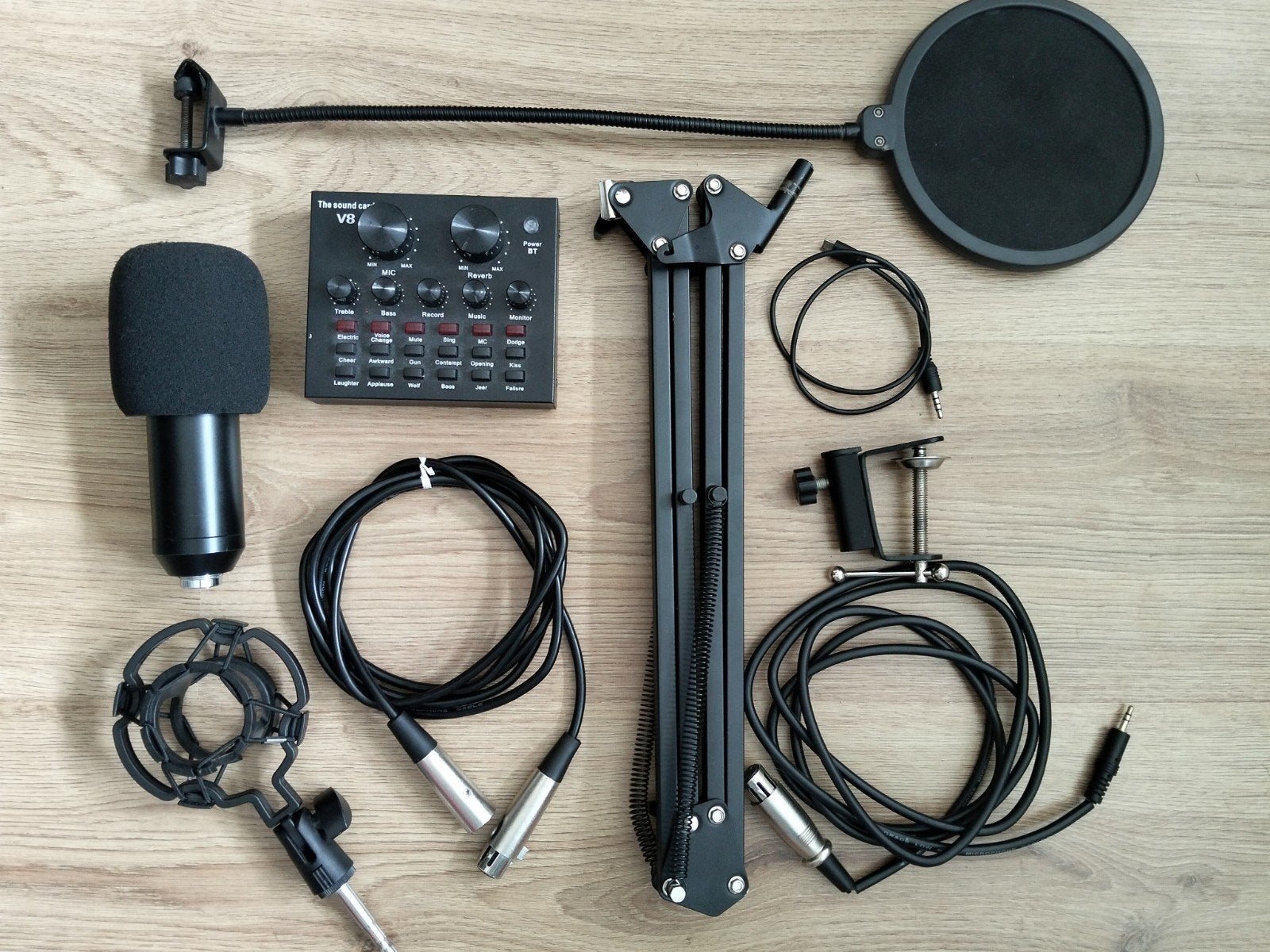 Beginners streaming microfoon set, Ophalen of Verzenden, Gebruikt