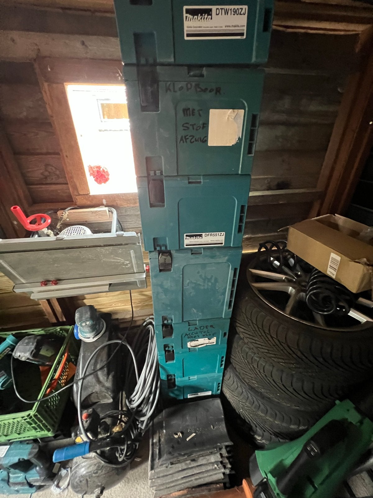 Makita Gereedschapskisten Mbox 2 3 en 4, Ophalen, Gebruikt, Boormachine, Klopboormechanisme