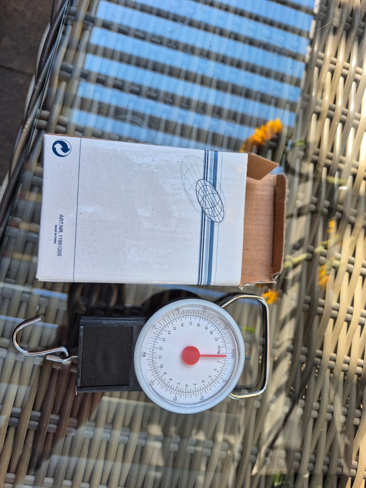 Handige hangweegschaal tot 22 kg - Nieuw in doos, Ophalen, Nieuw, Hangweegschaal, Minder dan 50 kg