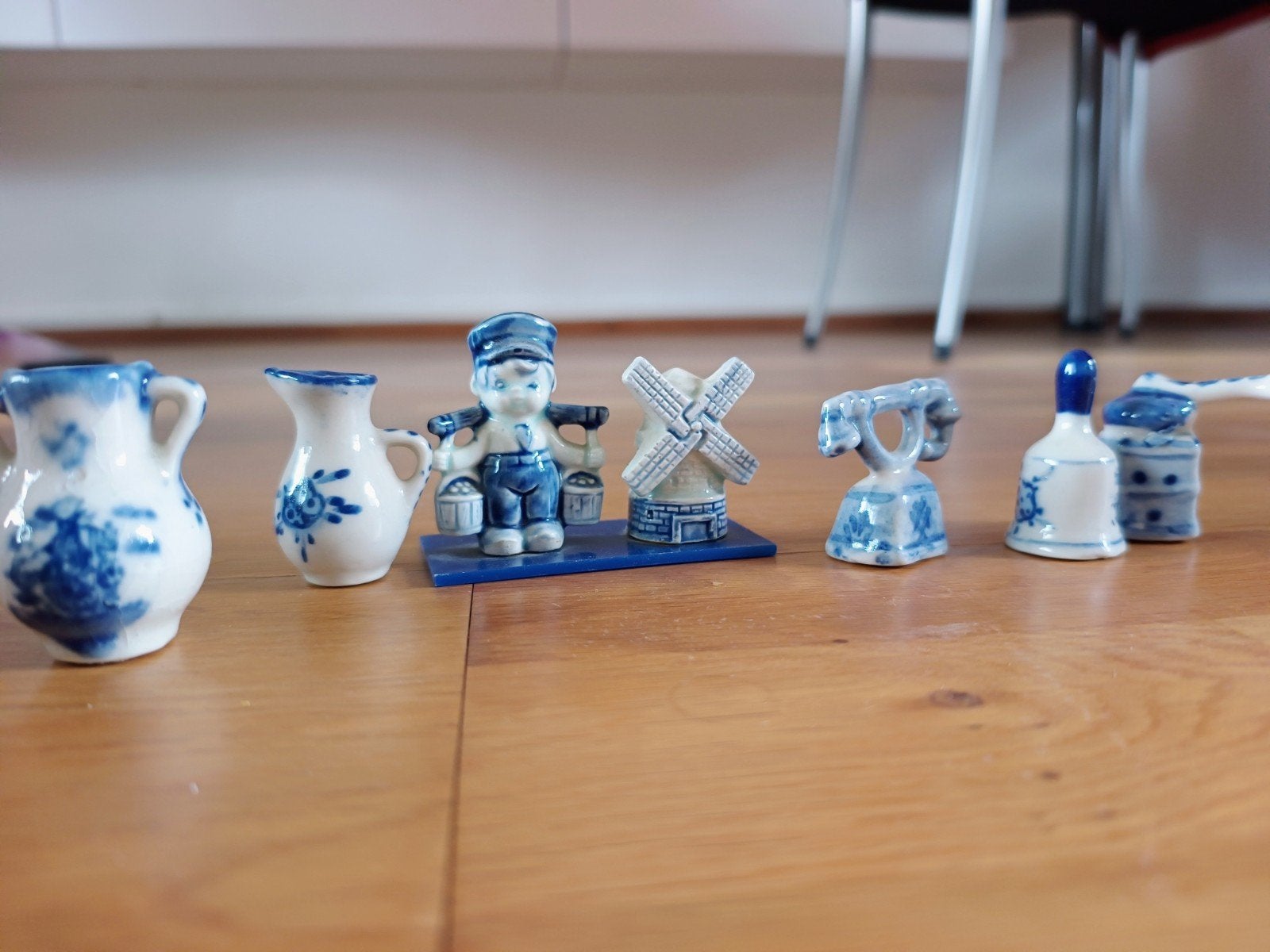 Delfts Blauw Miniatuur Beeldjes Set - Hollands Erfgoed, Ophalen of Verzenden