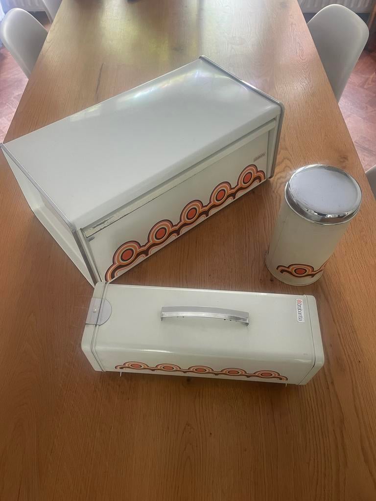 Brabantia Retro Broodtrommel, Beschuitbus en Snijplank, Huis en Inrichting, Keuken | Keukenbenodigdheden, Gebruikt, Ophalen of Verzenden