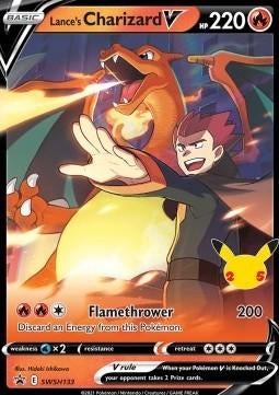 LANCE'S CHARIZARD V  SWSH133 - BLACK STAR PROMOS, Ophalen of Verzenden, Nieuw, Losse kaart, Foil