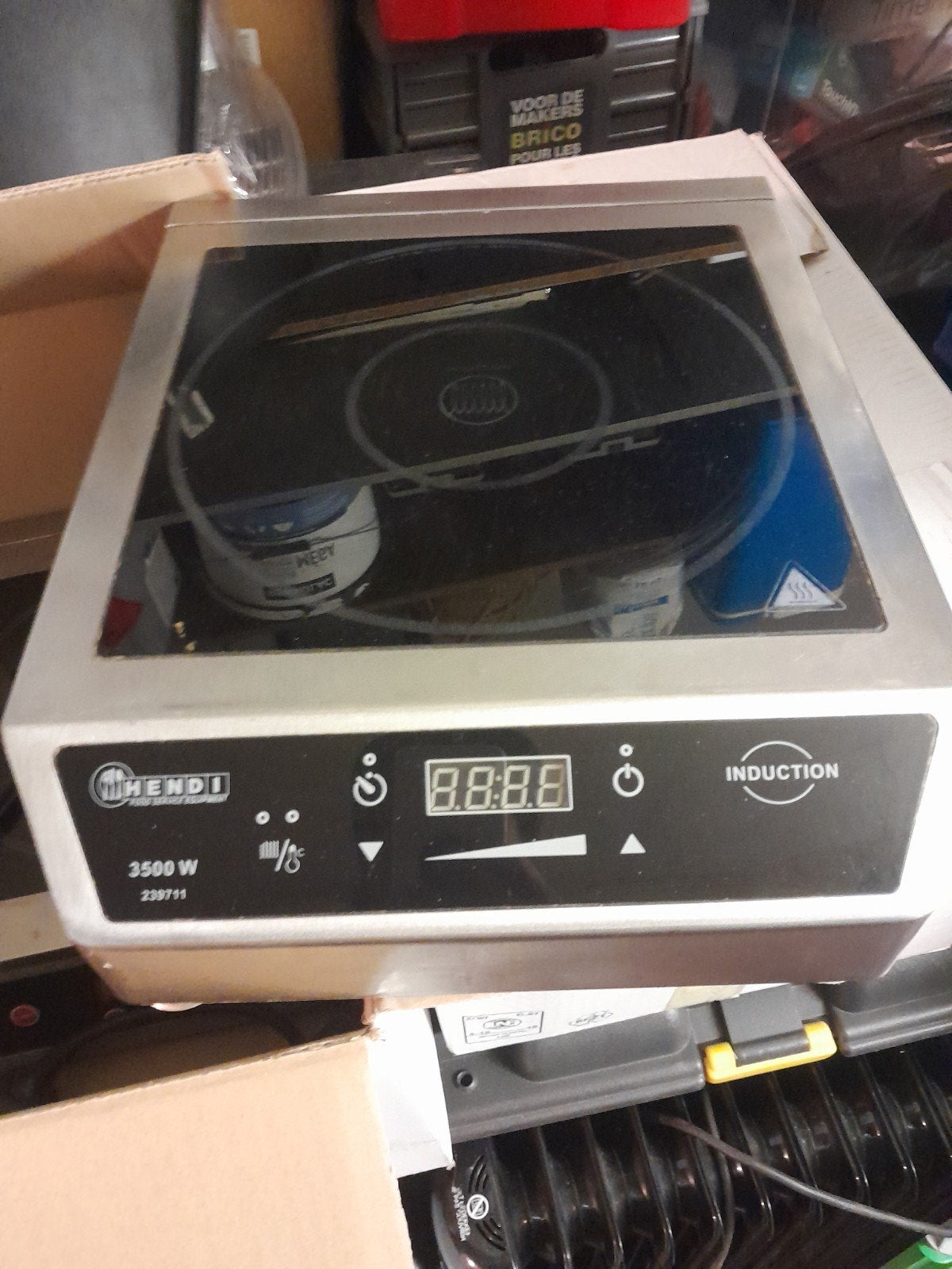 Hendi Inductiekookplaat 3500W, Witgoed en Apparatuur, Gebruikt, 3 kookzones of minder, Ophalen of Verzenden, Inductie