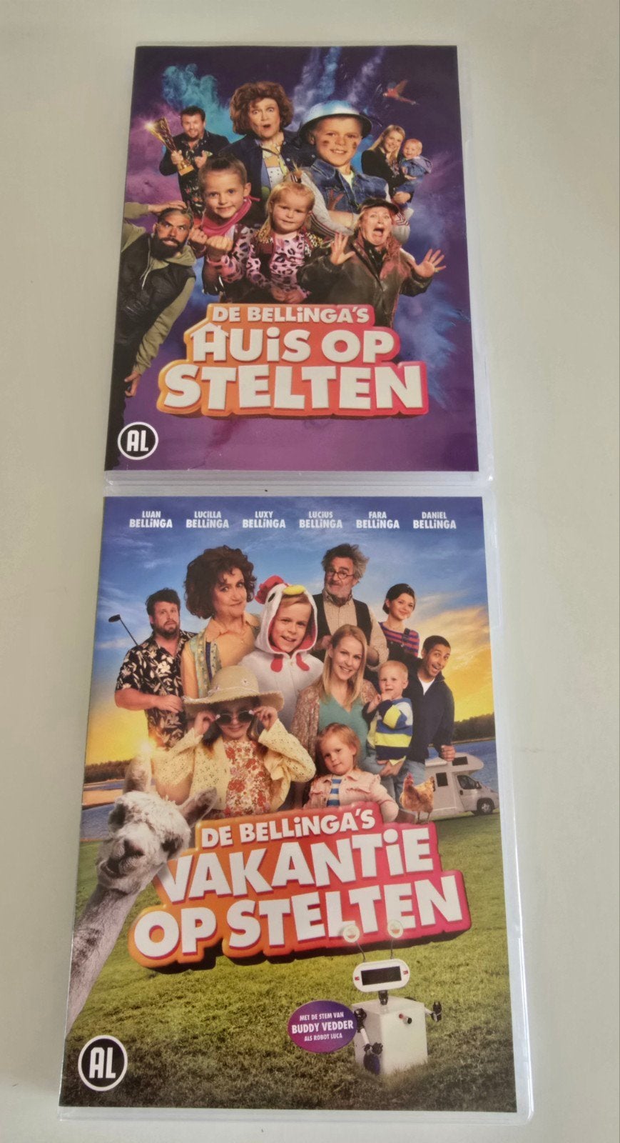 Dvd de bellinga's huis op stelten + vakantie op stelten, Alle leeftijden, Ophalen of Verzenden, Komedie, Film