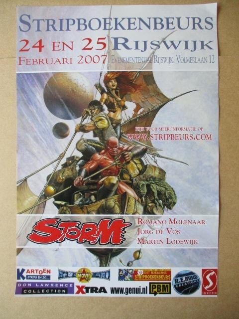 adv11004 stripboekenbeurs 2007 poster, Ophalen, Overige figuren, Gebruikt, Overige typen