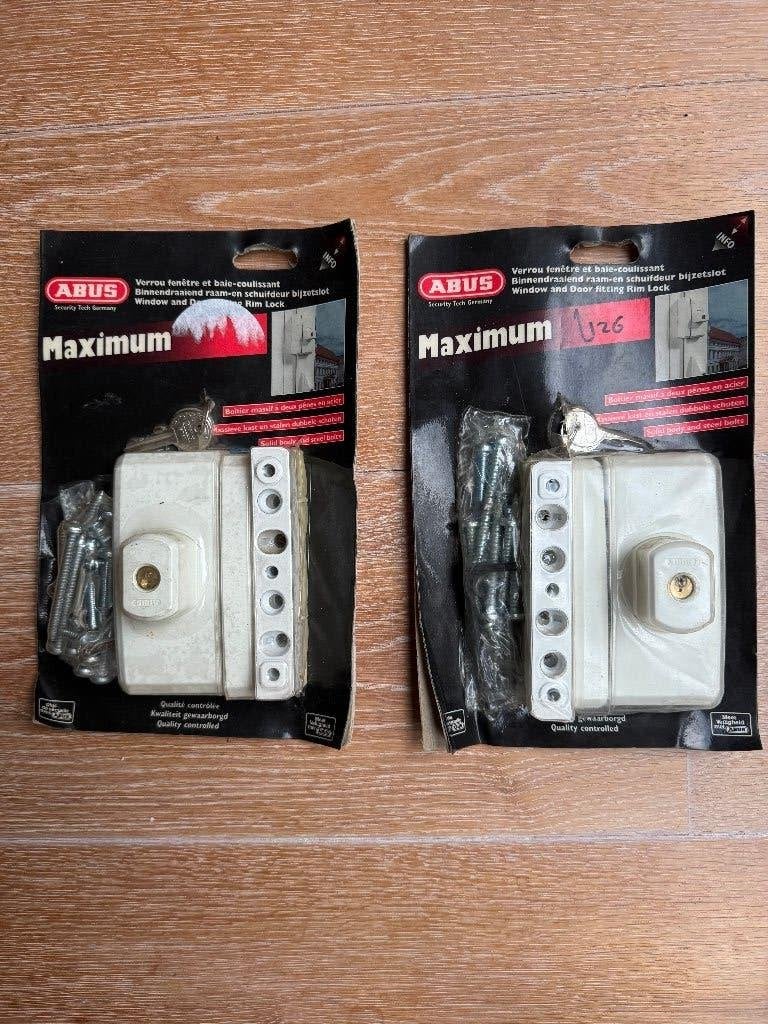 2 stuks Abus bijzetslot FTS 96, Ophalen of Verzenden, Nieuw, IJzer, Slot