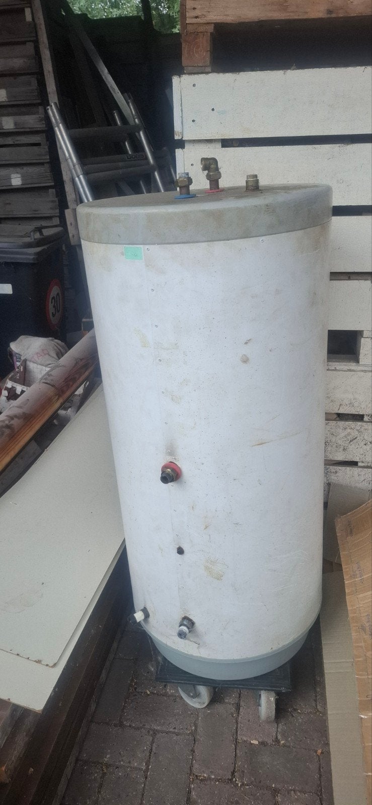 NIBE 210L boiler voor warmtepomp/zonneboiler type PUB 210.12, Ophalen, Gebruikt, 100 liter of meer, Boiler