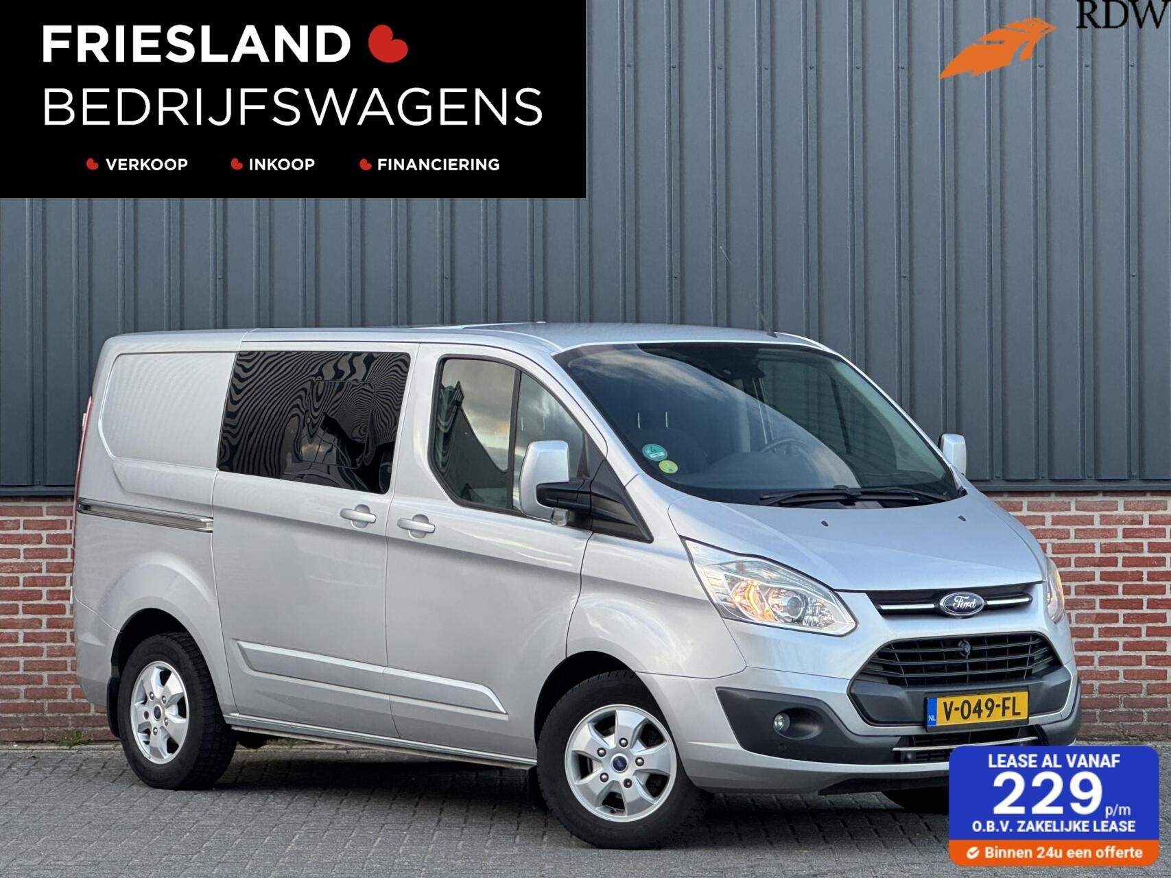 Ford Transit Custom MARGE 290 2.0 TDCI 170pk Sport Dubbele C, Auto's, Voorwielaandrijving, Stof, 4 cilinders, 1926 kg