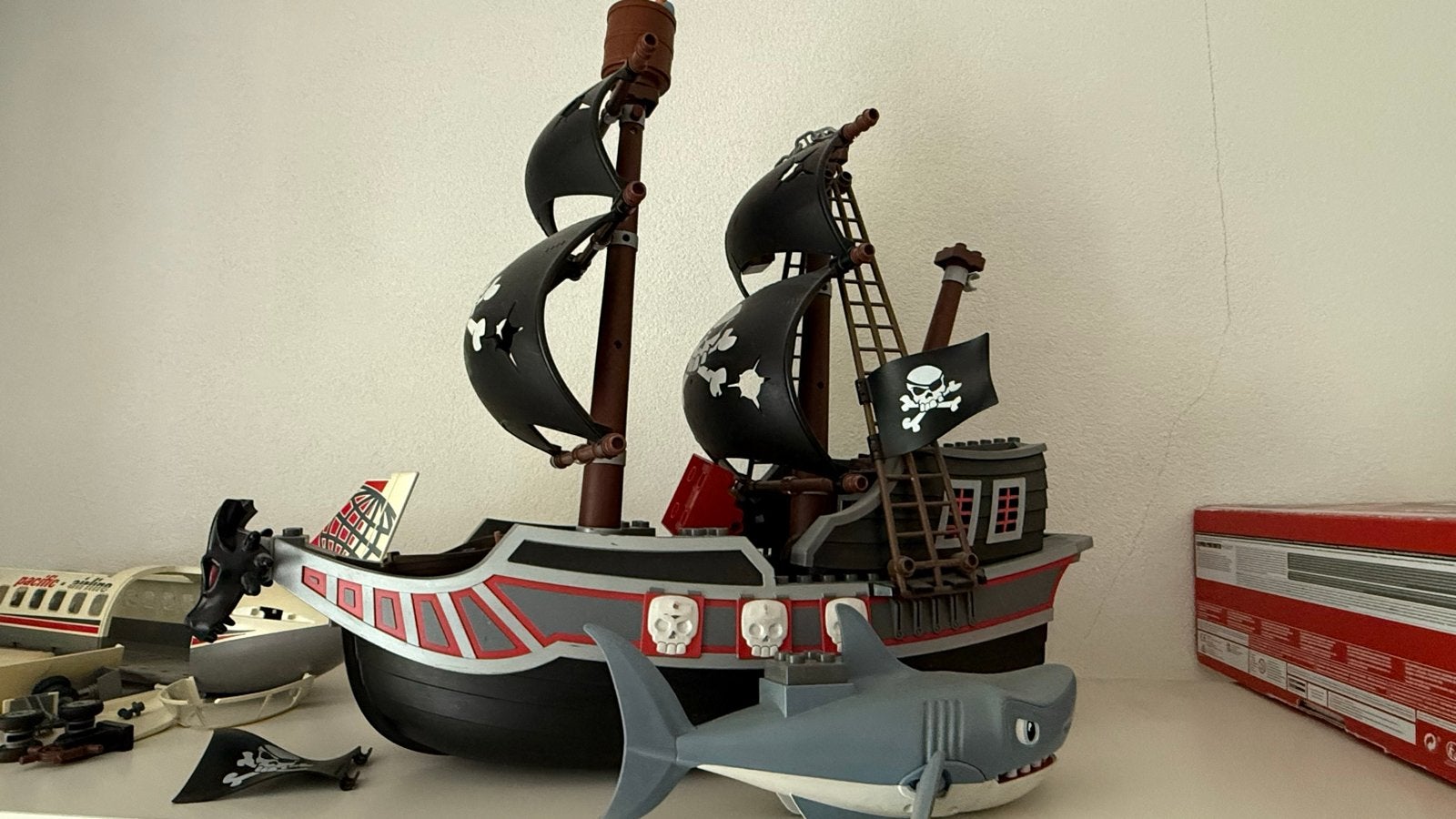 Uniek Duplo Piratenschip met Haai - Voor Verzamelaars, Ophalen, Gebruikt