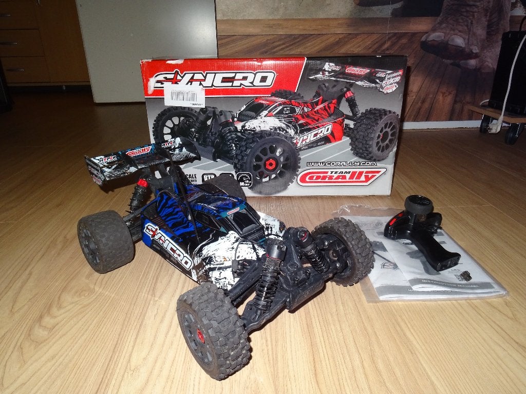Te koop - Corally Syncro2wd, Hobby en Vrije tijd, Elektro, Gebruikt, Auto offroad, Ophalen of Verzenden