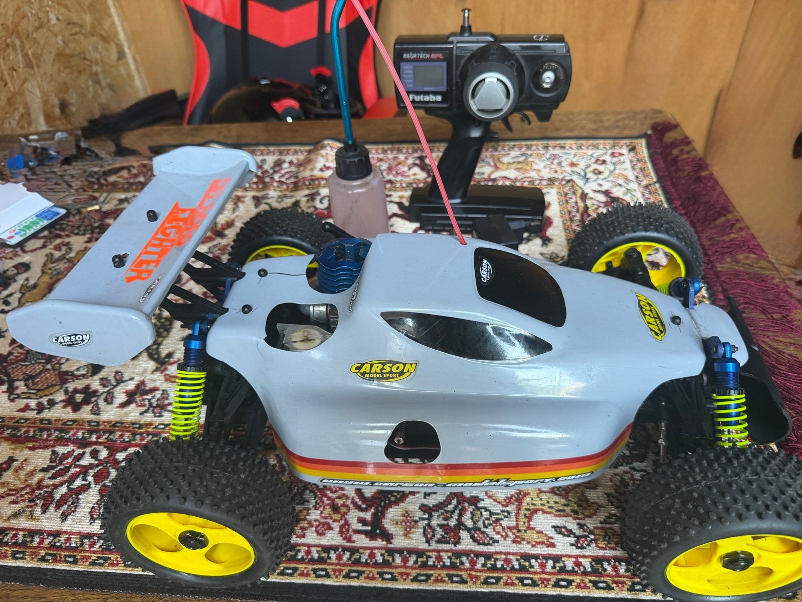 RC Nitro Auto 1:8 - Carson Specter, Gebruikt, Auto offroad, Ophalen of Verzenden, Schaal 1:8