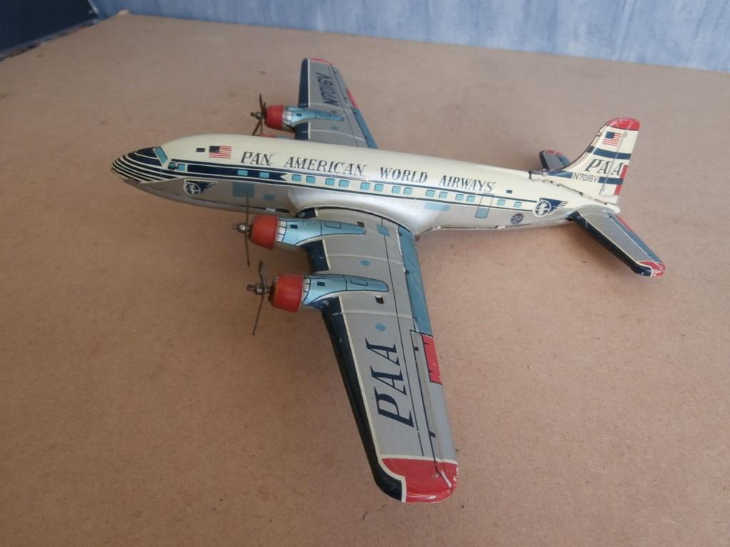 Vintage Blikken 4 motorig vliegtuig Pan Am uit Japan, Antiek en Kunst, Ophalen of Verzenden