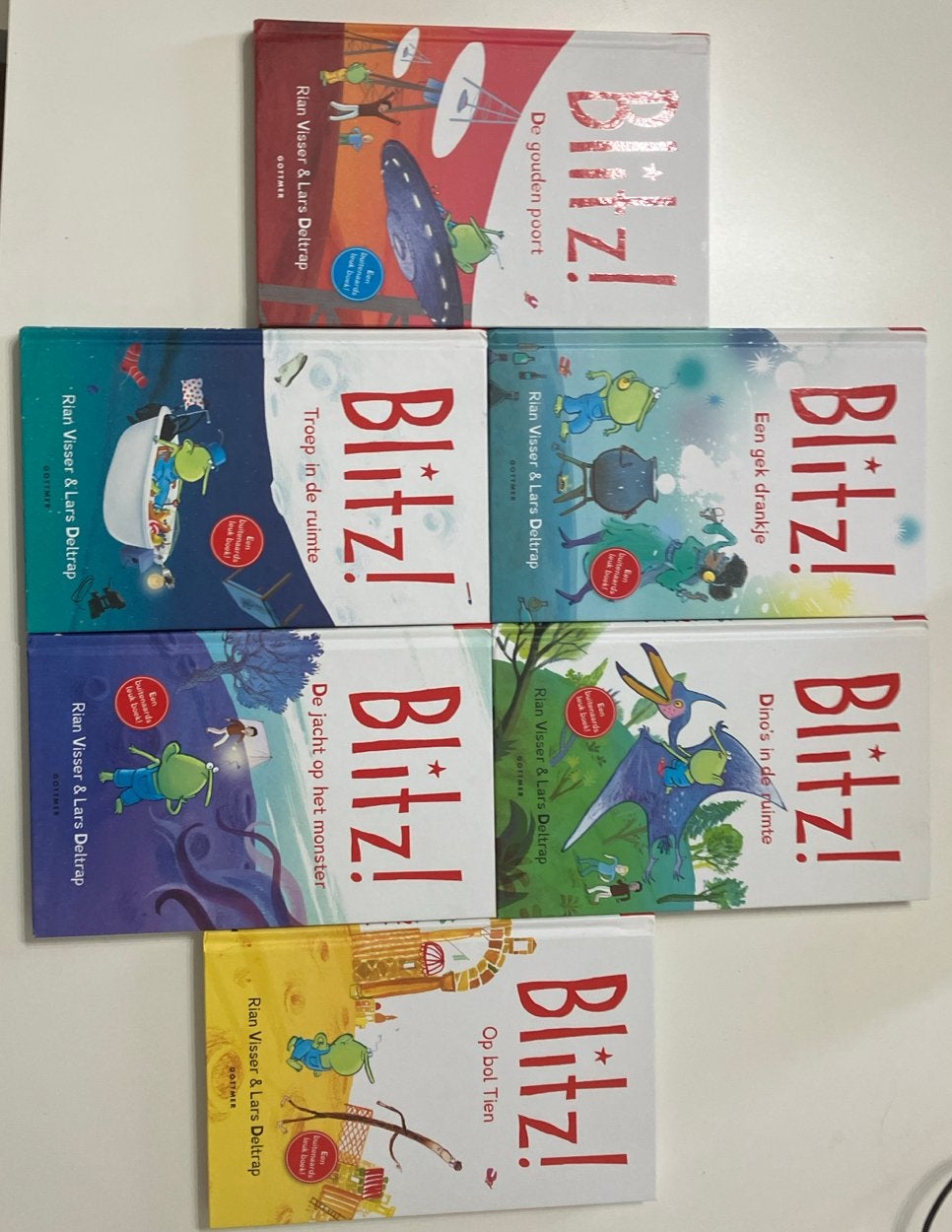 Blitz! hele serie - 6 boeken van Rian Visser & Lars Deltrap, Ophalen, Gelezen, Fictie algemeen