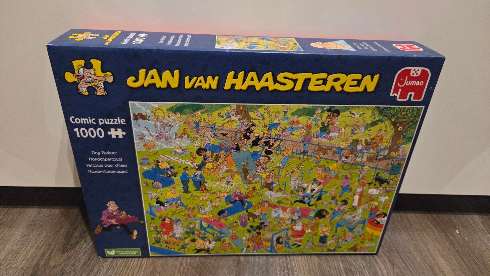Jan van Haasteren puzzel 1000 stukjes, Hondenparcours, Ophalen, 500 t/m 1500 stukjes, Zo goed als nieuw, Legpuzzel