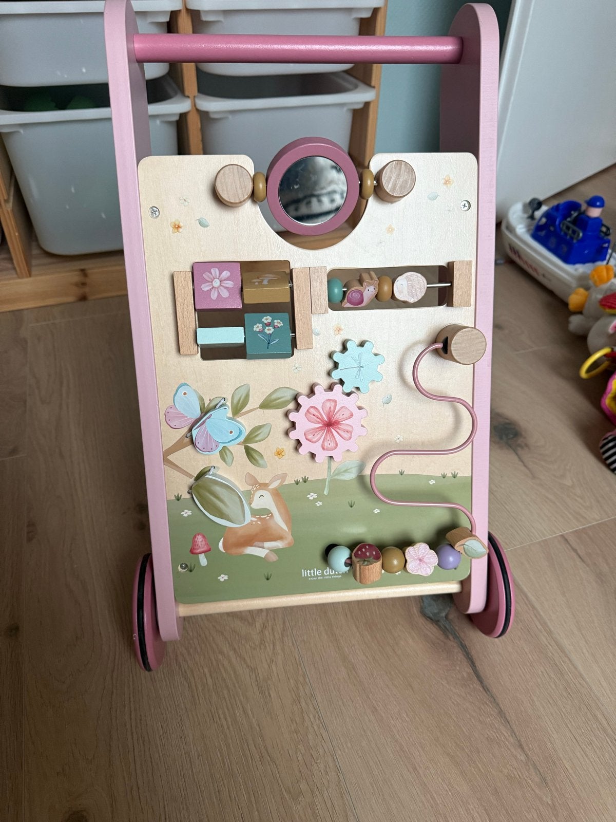 Little Dutch Houten Loopwagen fairy garden, Ophalen, Zo goed als nieuw, Overige typen, Met wieltjes