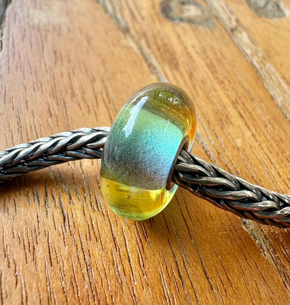 Trollbeads Groene Regenboog NIEUW, Sieraden, Tassen en Uiterlijk, Bedels, Ophalen of Verzenden, Nieuw, Glas of Kristal, Trollbeads