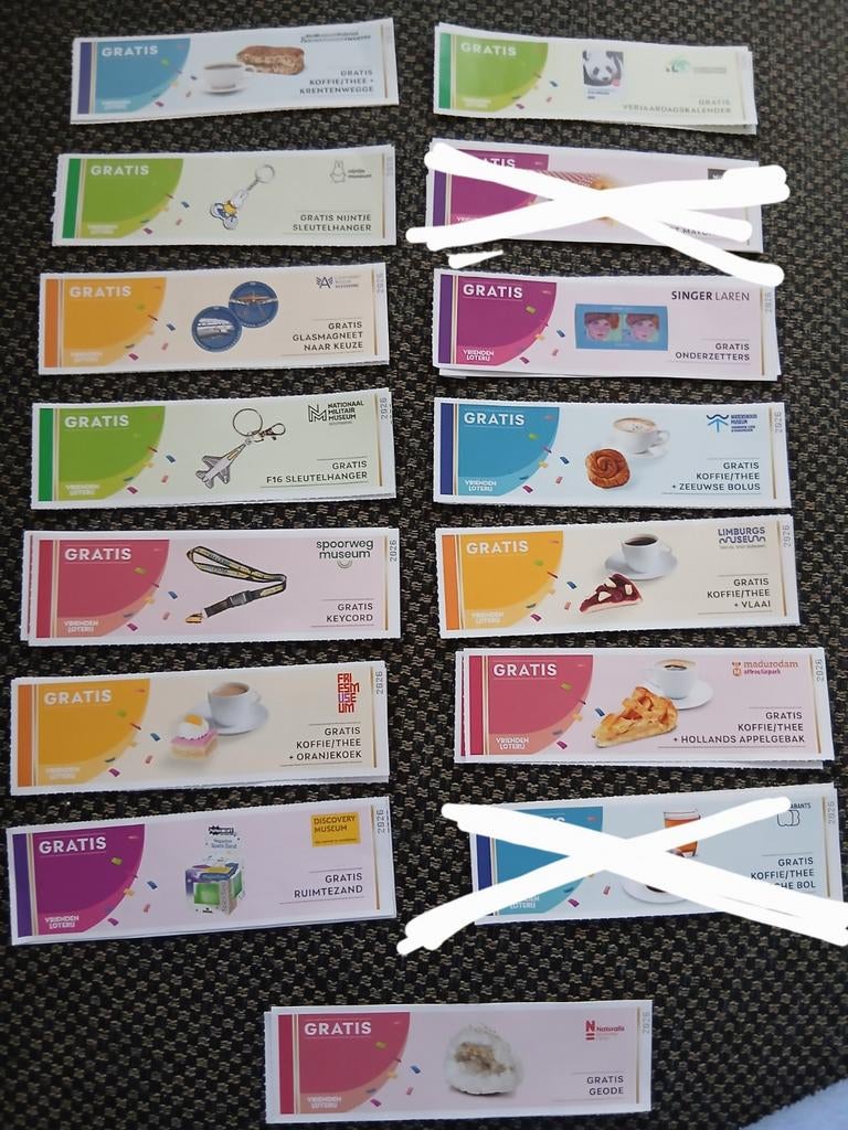 Vriendenloterij bonnen, Tickets en Kaartjes, Kortingen en Cadeaubonnen, Drie personen of meer, Kortingsbon