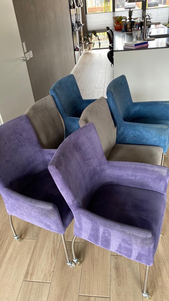Eetkamer stoelen, Huis en Inrichting, Ophalen, Gebruikt, Minder dan 75 cm, Stof