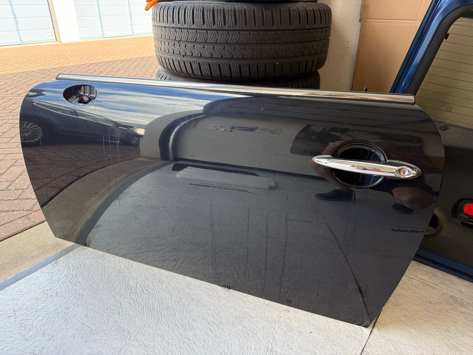 Mini cooper R56 linker deur zwart, Auto-onderdelen, Ophalen, Gebruikt, Deur, Links