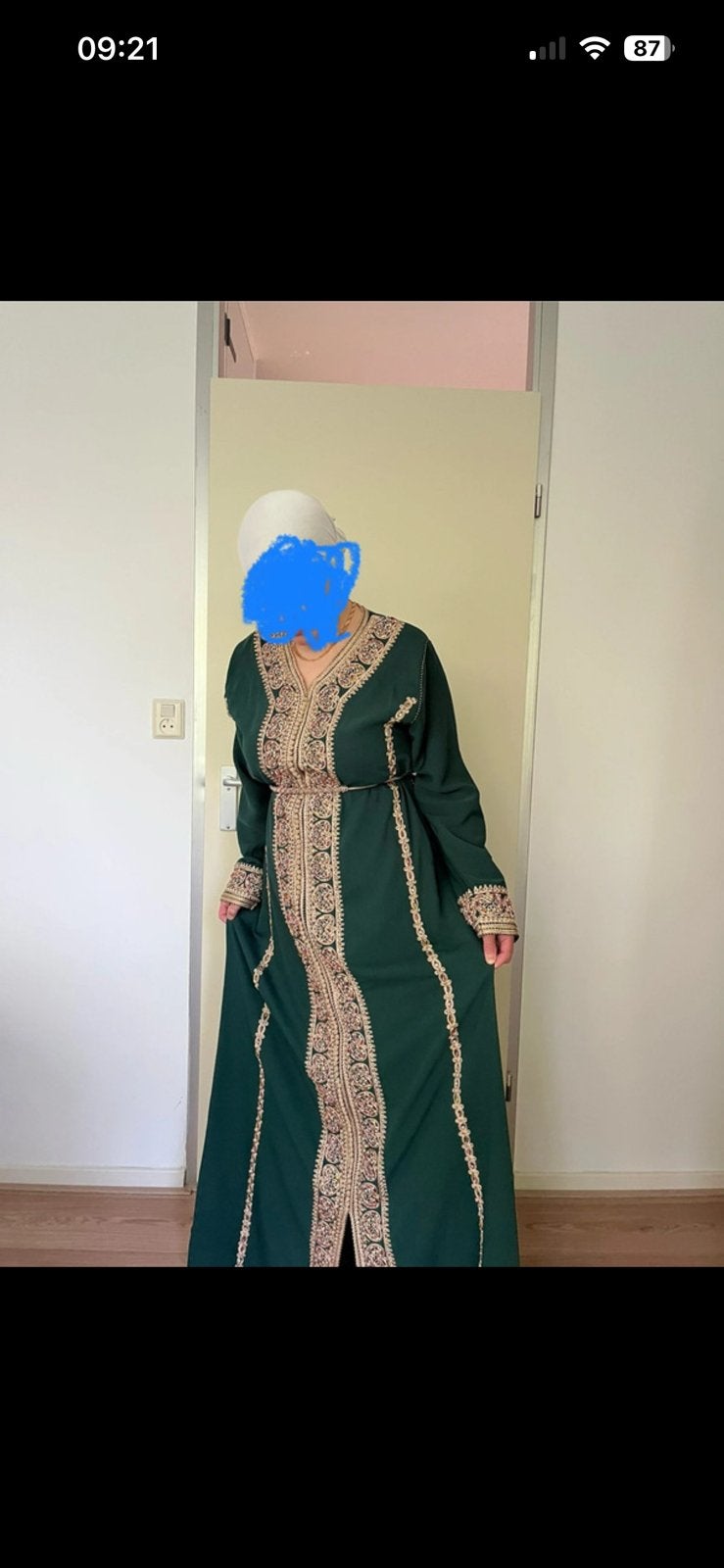 Kaftan marokkaanse feestjurk, Overige typen, Maat 42/44 (L), Ophalen of Verzenden, Zo goed als nieuw