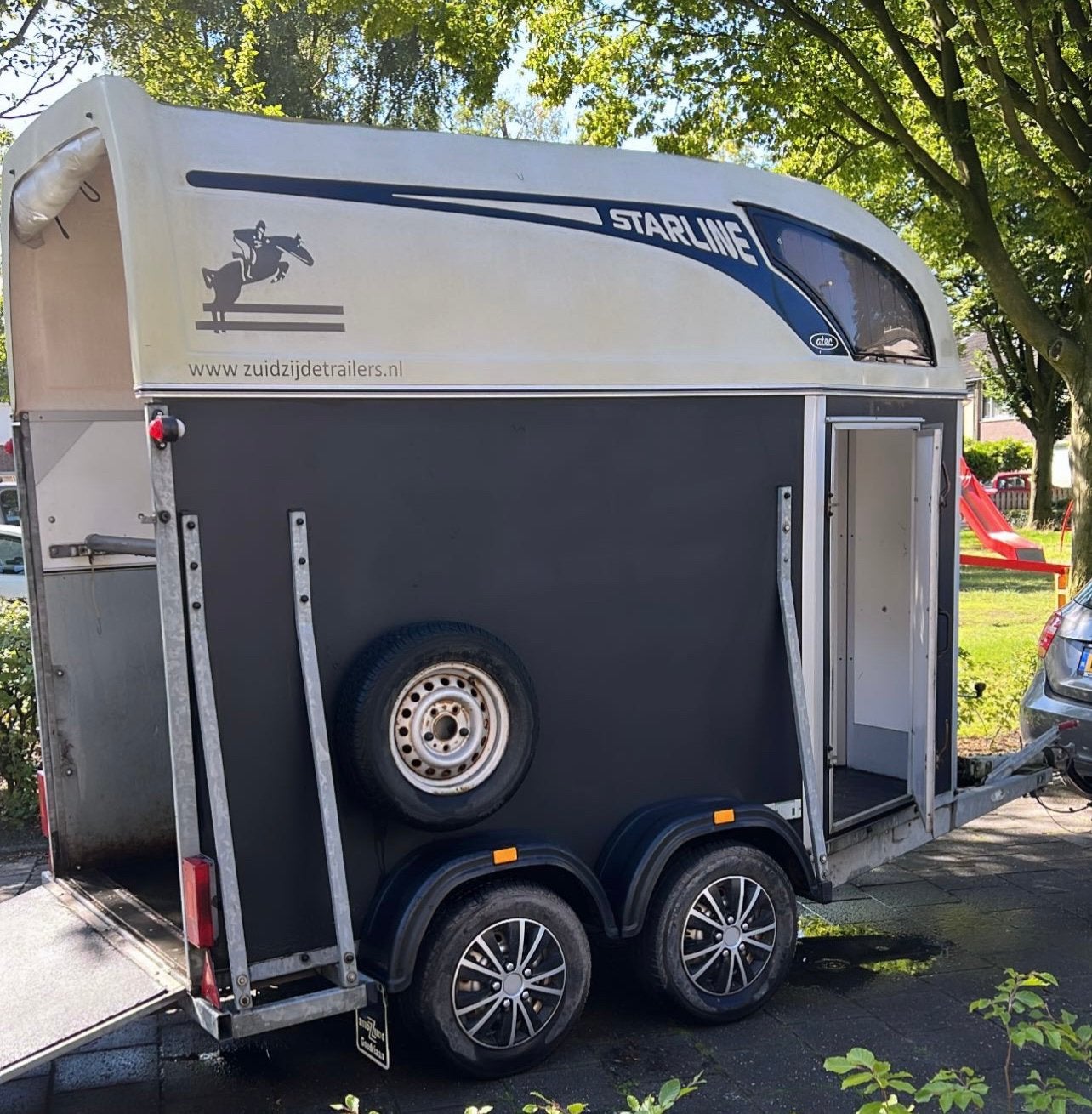 Atec starline 1,5 paards trailer, Dieren en Toebehoren, Ophalen, Gebruikt, Overige materialen, 1½-paards trailer