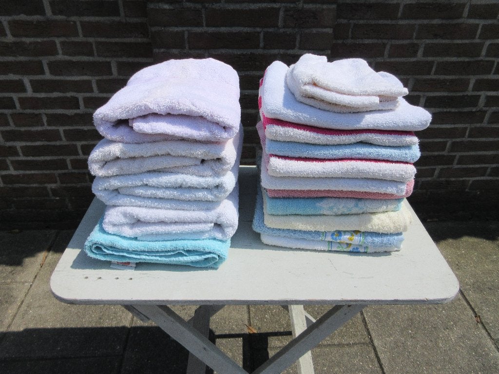 Partij handdoeken, Ophalen of Verzenden, Gebruikt, Handdoek