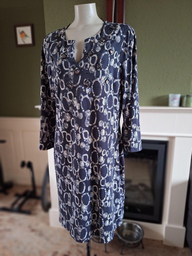 K-Design K Design grijze stenen jurk XXL, Kleding | Dames, K-design, Verzenden, Maat 46/48 (XL) of groter, Zo goed als nieuw