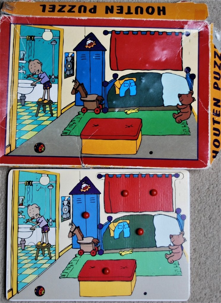 Houten puzzel Toyland, Ophalen of Verzenden, Zo goed als nieuw, Van hout, Minder dan 10 stukjes