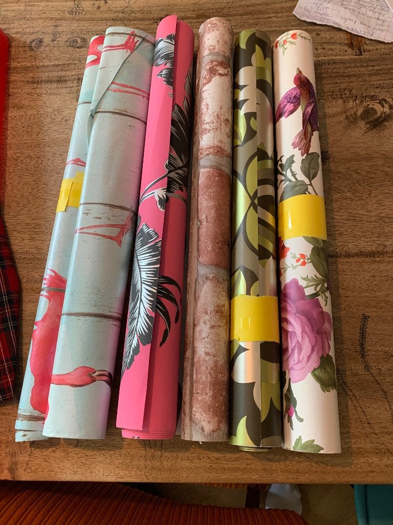 Restant behang - diverse prints - gratis, Ophalen