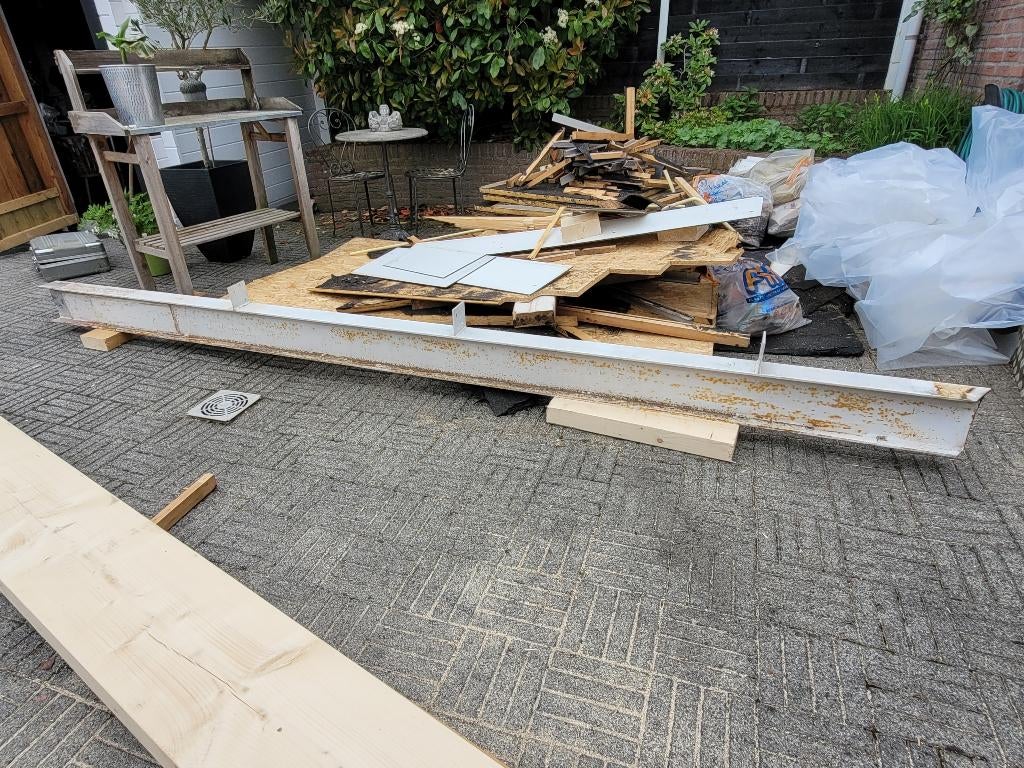 Stalen balk 3760 mm, Ophalen, IJzer